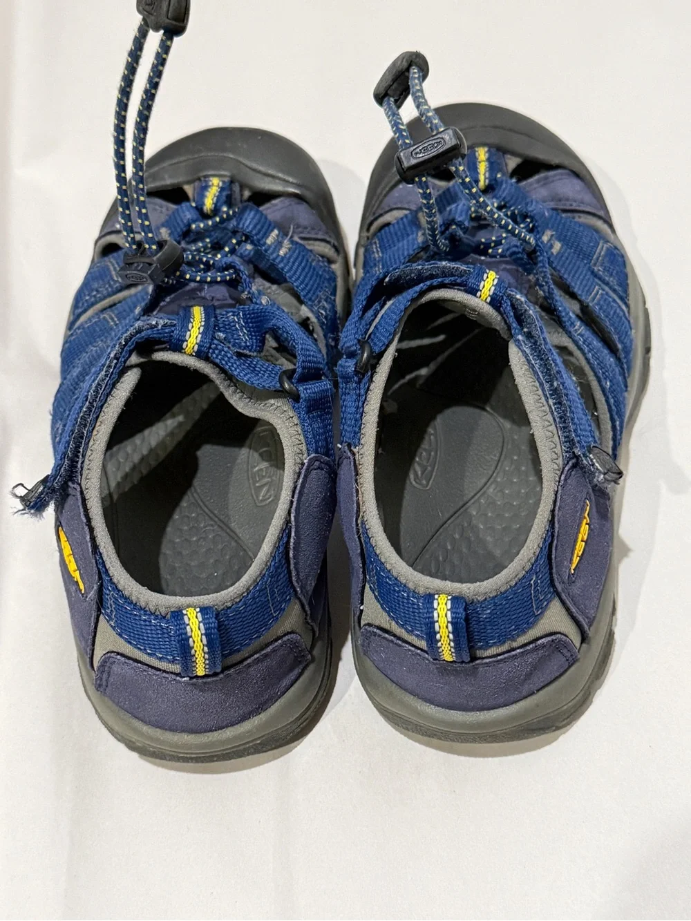 VGUC Keen Navy Blue & Gray Closed-Toe Kids Outdoor Sandals size 3